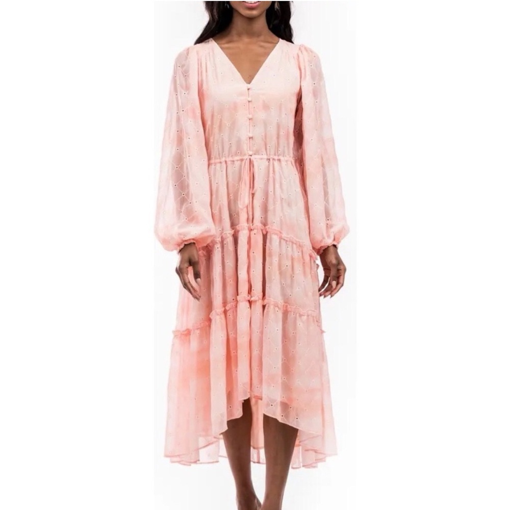 Rachel Parcell Angel Eyelet Midi Dress